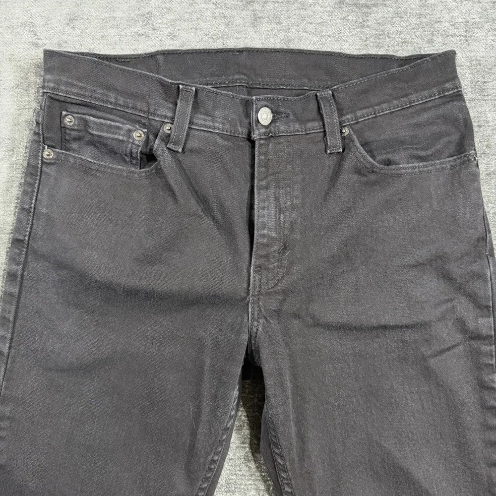 Levis 511 Slim Fit Black Jeans Mens Size 32x30 04511-1907 Stretch Denim